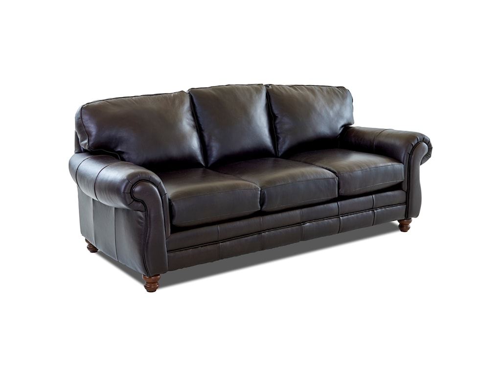 klaussner charlotte leather sofa